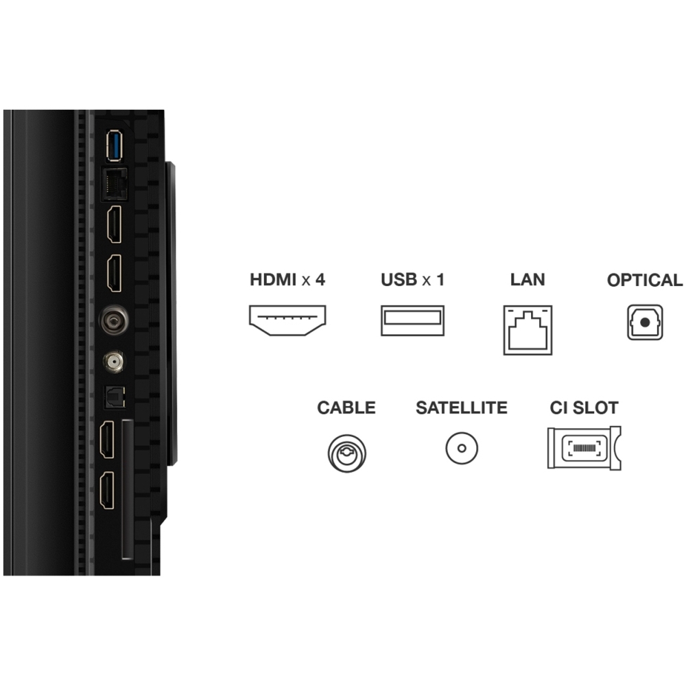 TCL 65P8K 65" QLED Smart Television, 4K Ultra HD, Grey, F Rated