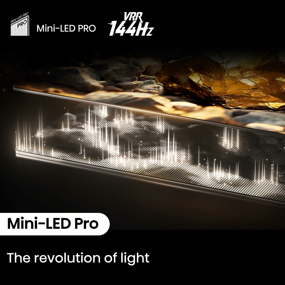 Hisense 65U8NQTUK 65" ULED Mini LED Smart Television, 4K Ultra HD, Grey, E Rated