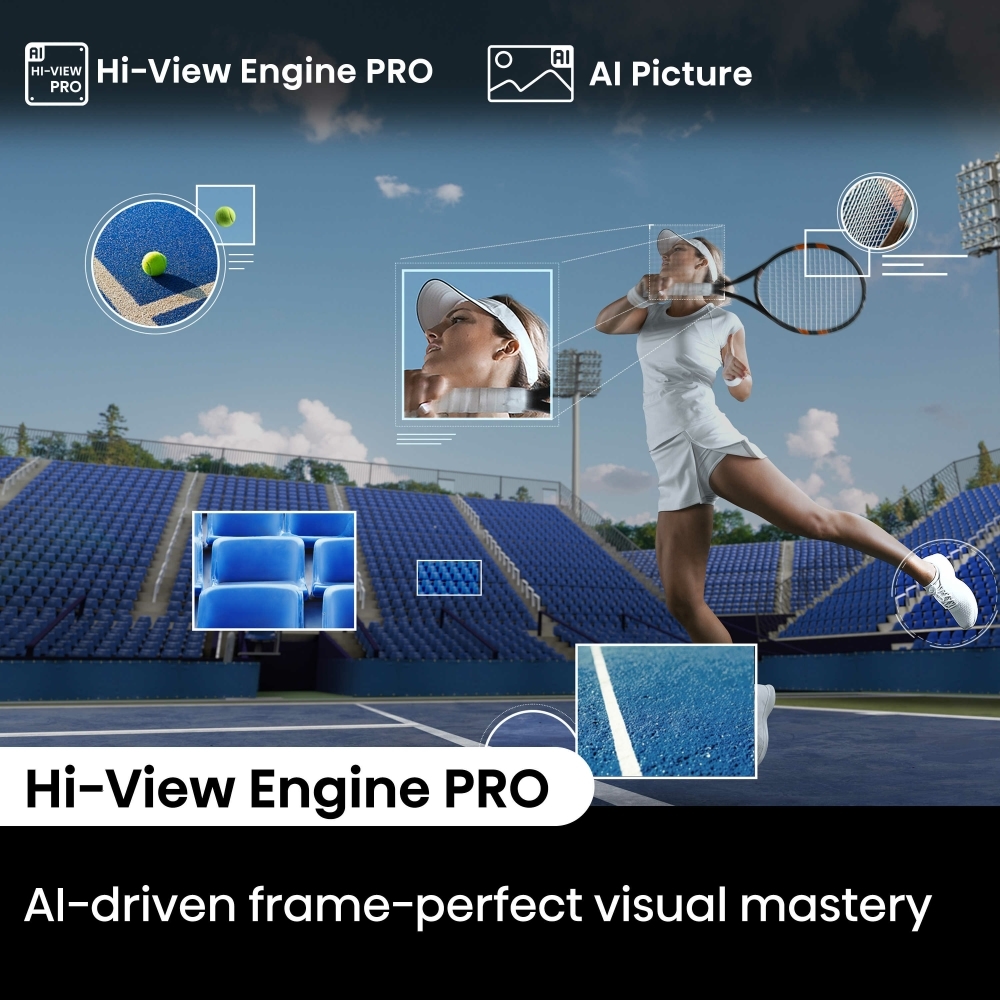 Hisense 65U8NQTUK 65" ULED Mini LED Smart Television, 4K Ultra HD, Grey, E Rated