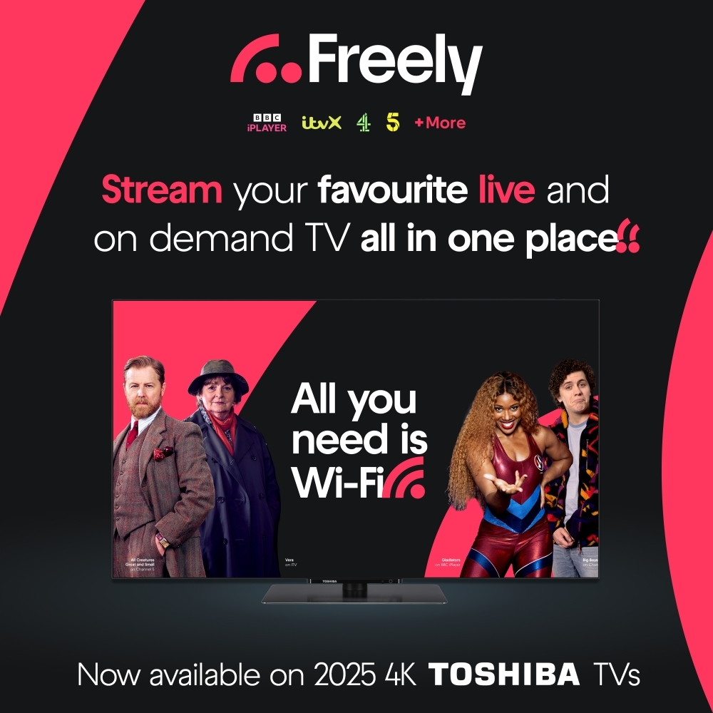 Toshiba 65XF9F53DB 65" OLED Smart Television, 4K Ultra HD, Black, F Rated