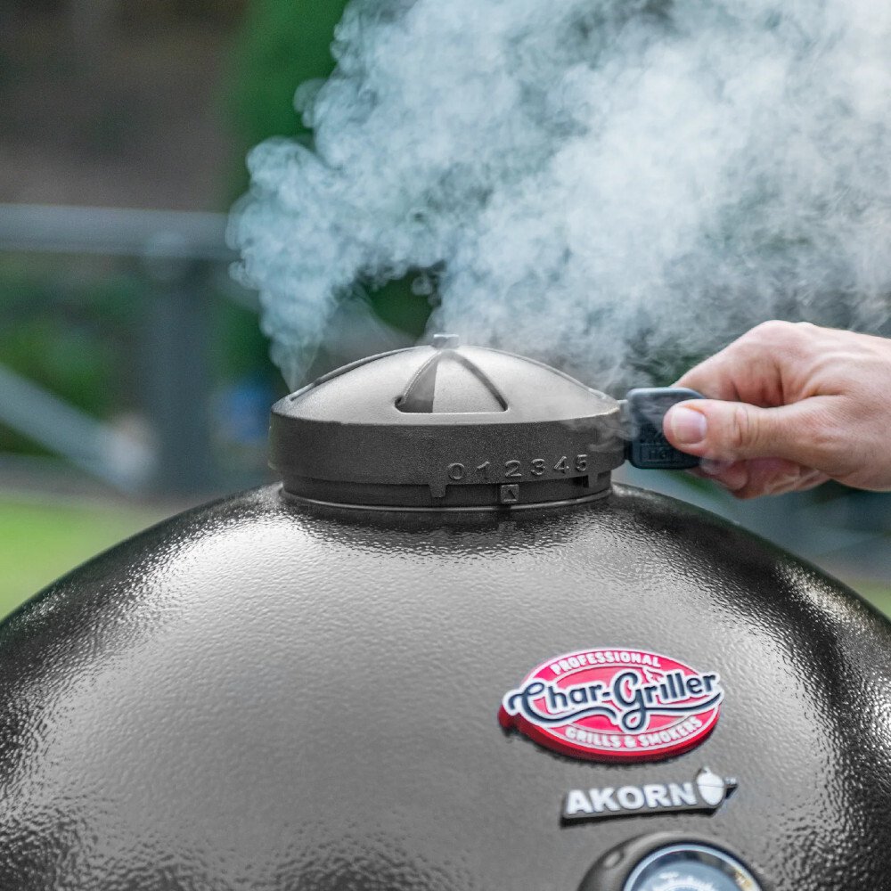 Char-Griller 6719 Akorn Kamado Grill & Smoker, Black