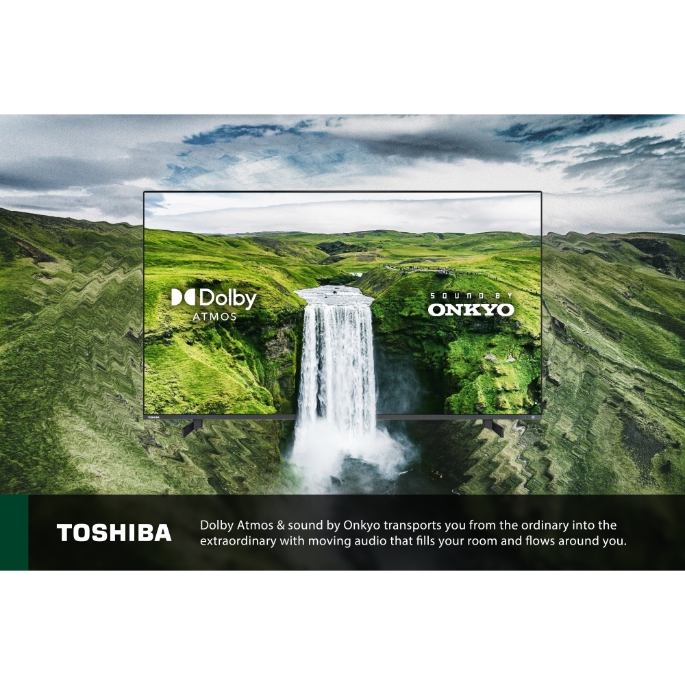 Toshiba 70QF5D53DB 70" QLED Smart Television, 4K Ultra HD, Black, F Rated