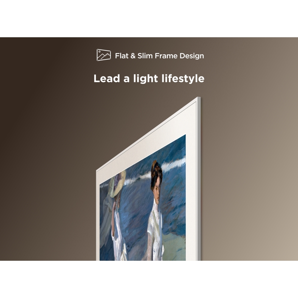 TCL 75A300W-UK 75" QLED Smart Television, 4K Ultra HD, White, F Rated