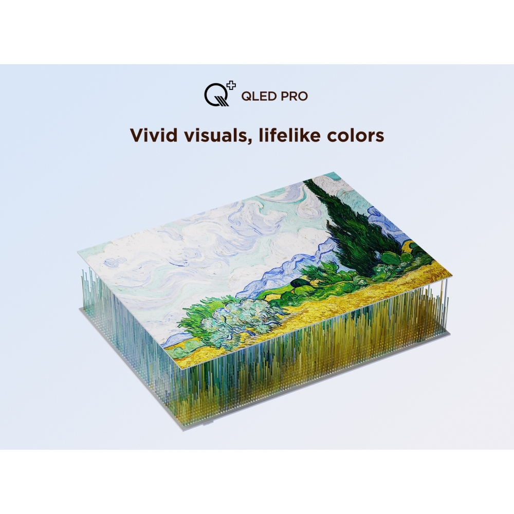 TCL 75A300W-UK 75" QLED Smart Television, 4K Ultra HD, White, F Rated