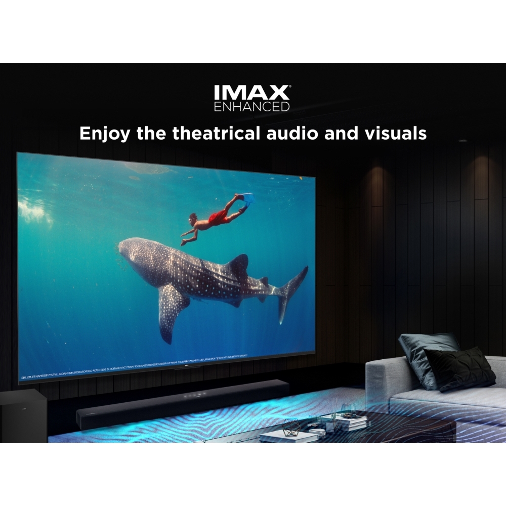 TCL 75C6KS-UK 75" Mini LED Smart Television, 4K Ultra HD, Black, E Rated