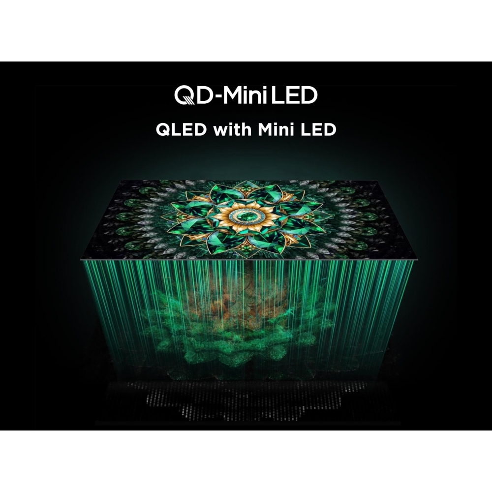 TCL 75Q7C-UK 75" Mini LED Smart Television, 4K Ultra HD, Black, F Rated