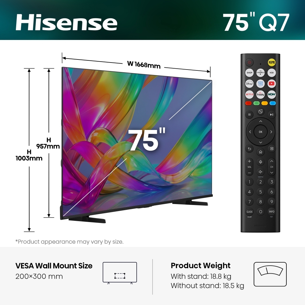 Hisense 75Q7STUK 75" Television