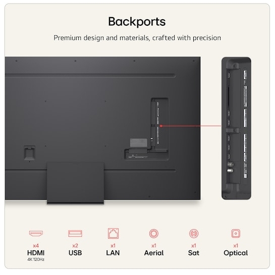 LG 75QNED87B6A.AEK 75" QNED Smart Television, 4K Ultra HD, Black, D Rated