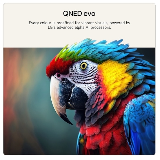 LG 75QNED87B6A.AEK 75" QNED Smart Television, 4K Ultra HD, Black, D Rated