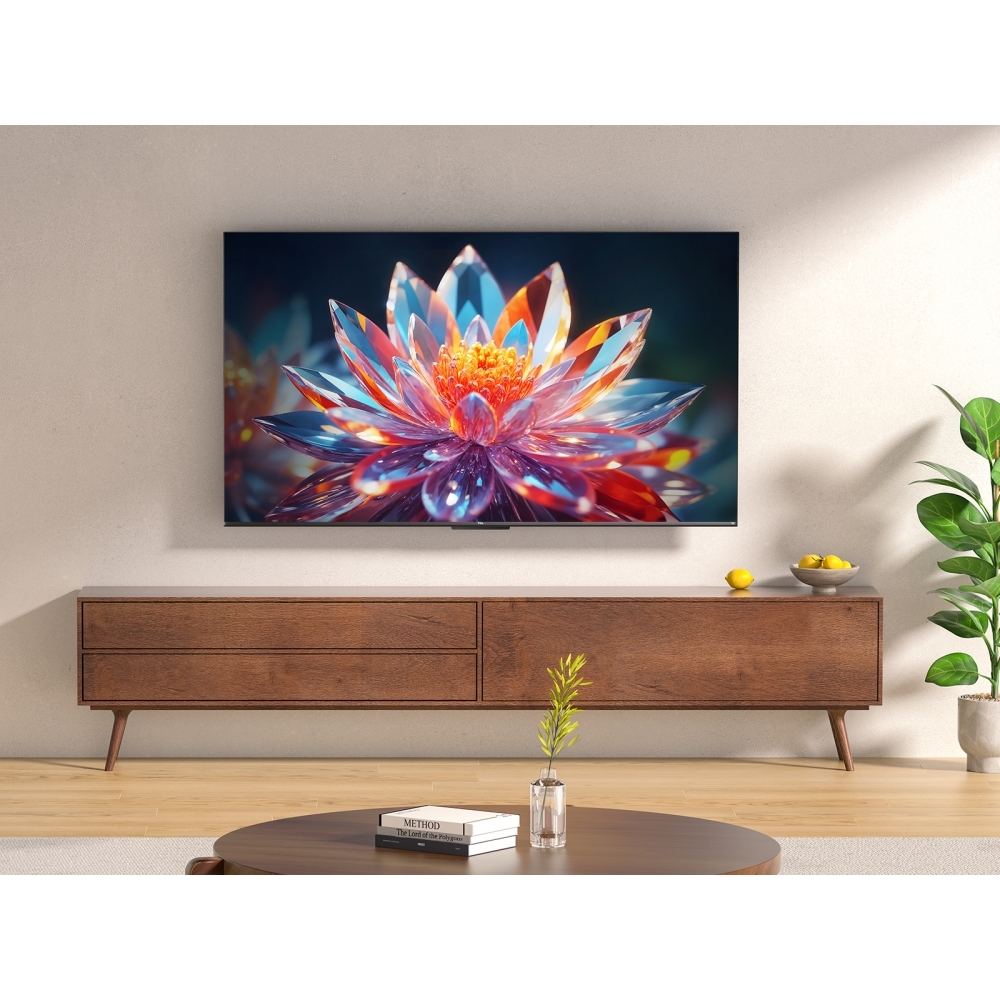 TCL 75T6C-UK 75" QLED Smart Television, 4K Ultra HD, Grey, F Rated