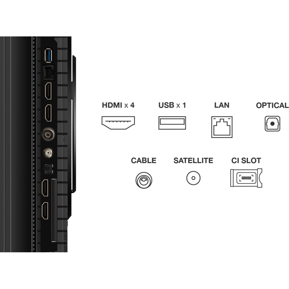 TCL 75T8C-UK 75" QLED Smart Television, 4K Ultra HD, Black, F Rated