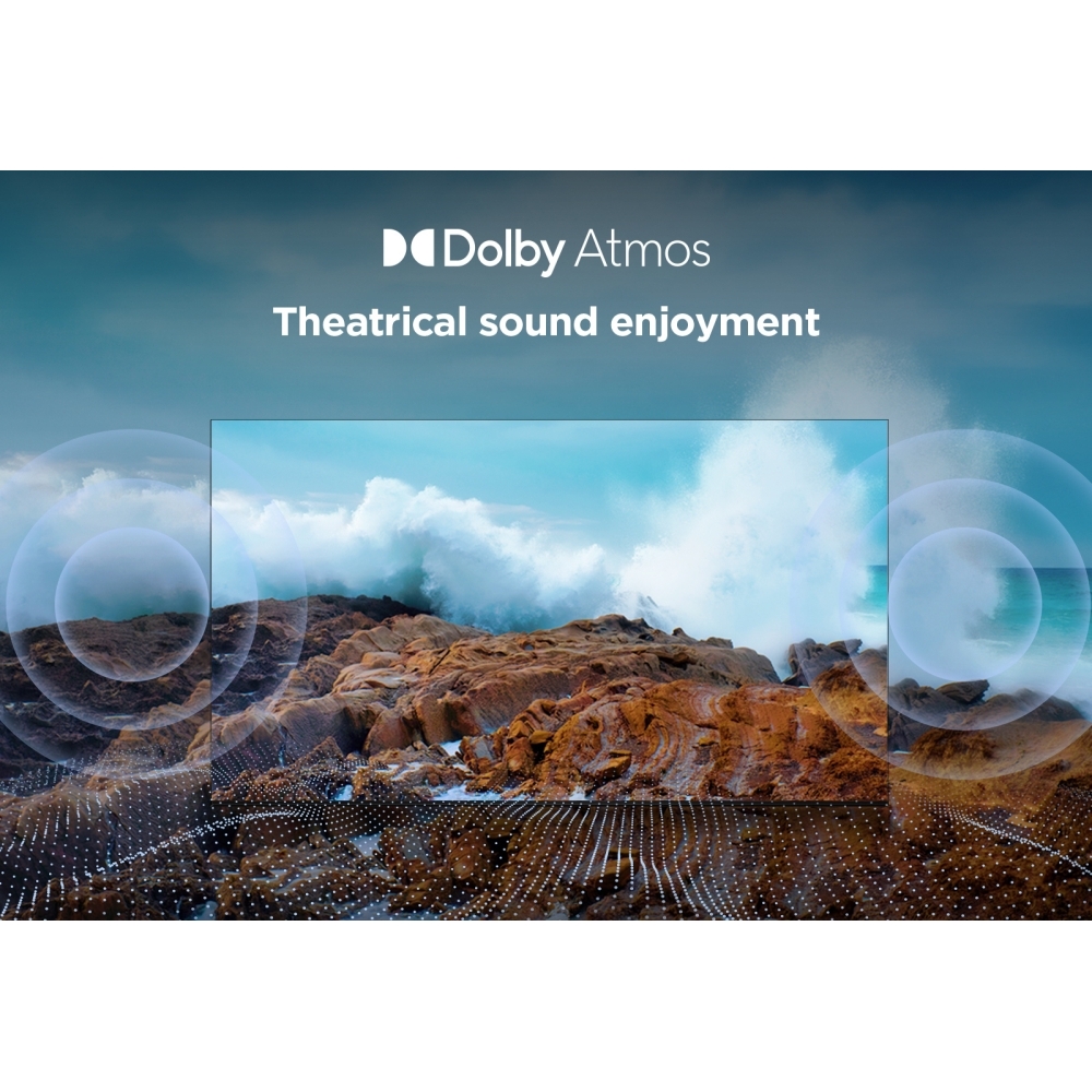 TCL 75T8C-UK 75" QLED Smart Television, 4K Ultra HD, Black, F Rated