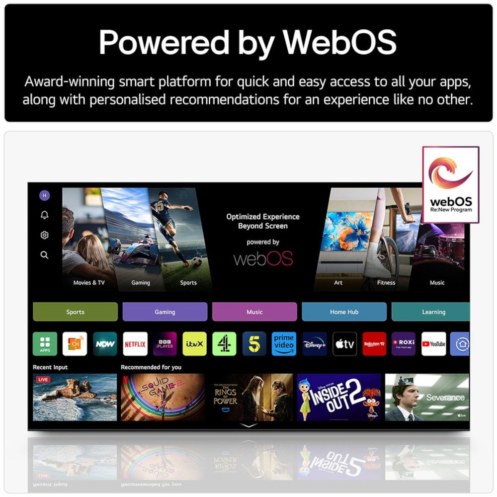 LG 75UA74006LB.AEK 75" LED Smart Television, Ashed Blue, 4K Ultra HD, F Rated