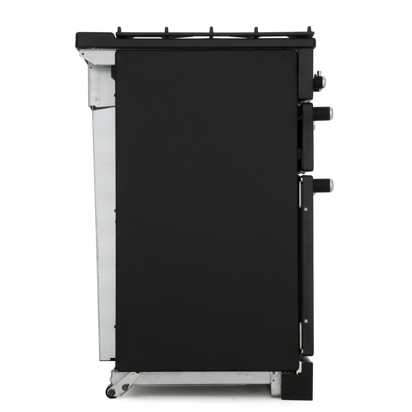 Rangemaster Kitchener KCH110DFFBL/C 110cm Dual Fuel Range Cooker Black / Chrome, B Rated (76280