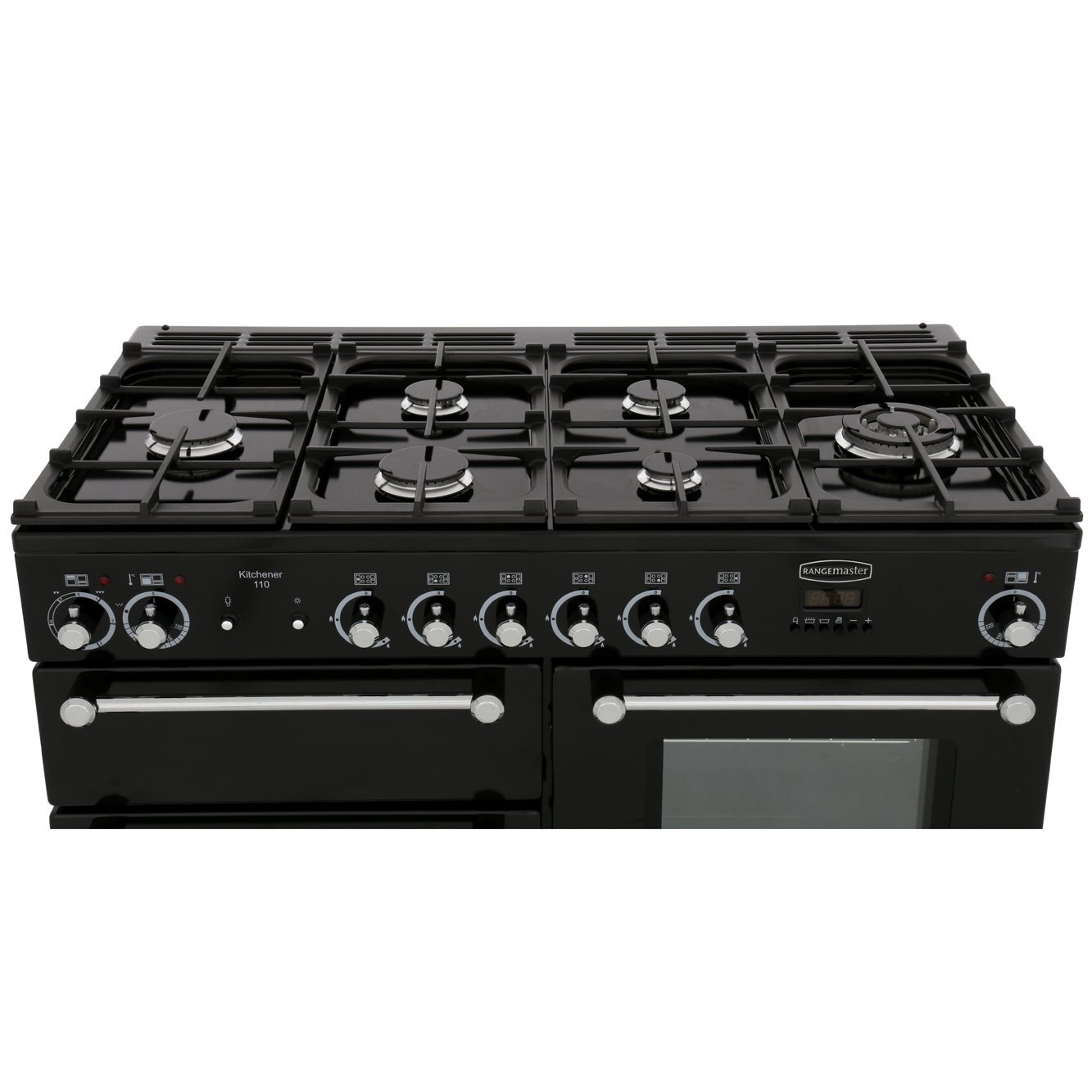 Rangemaster KCH110DFFCR/C 110cm Dual Fuel Range Cooker Kitchener Cream / Chrome, A Rated