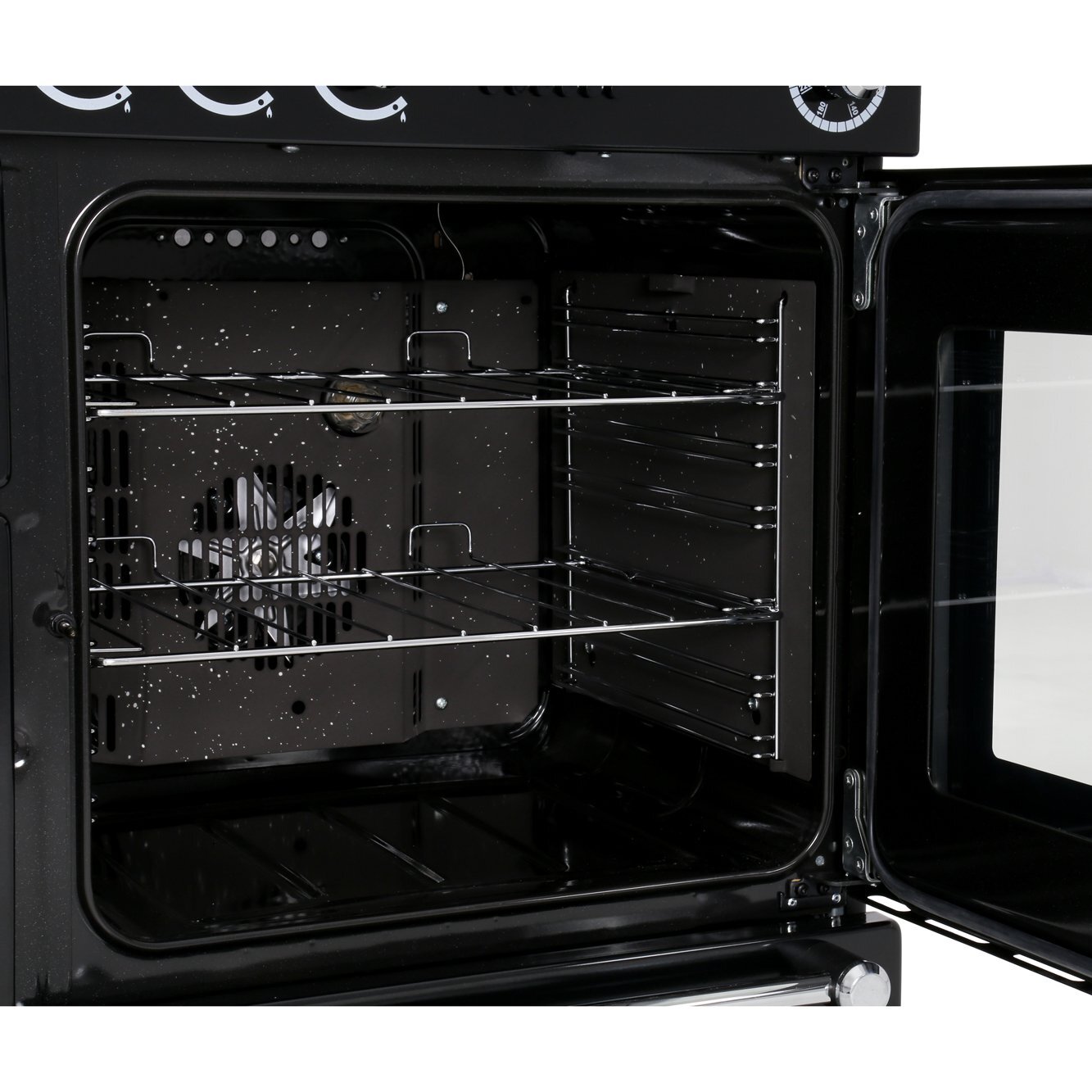 Rangemaster KCH110DFFCR/C 110cm Dual Fuel Range Cooker Kitchener Cream / Chrome, A Rated