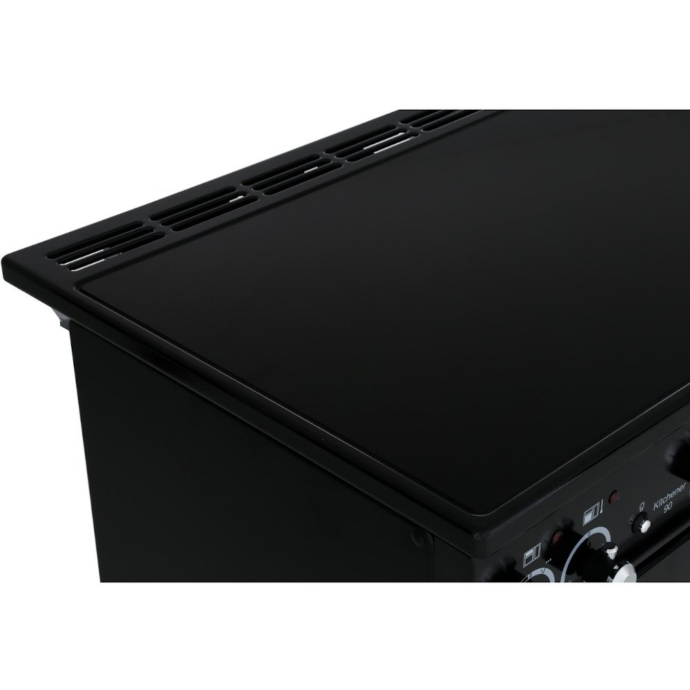 Rangemaster KCH90ECCR/C 90cm Ceramic Range Cooker Kitchener Cream / Chrome, A Rated