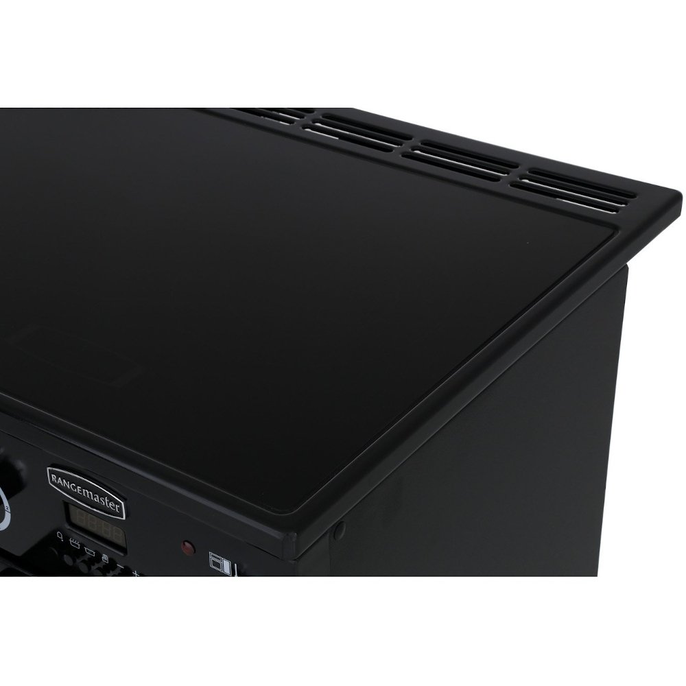 Rangemaster KCH90ECCR/C 90cm Ceramic Range Cooker Kitchener Cream / Chrome, A Rated