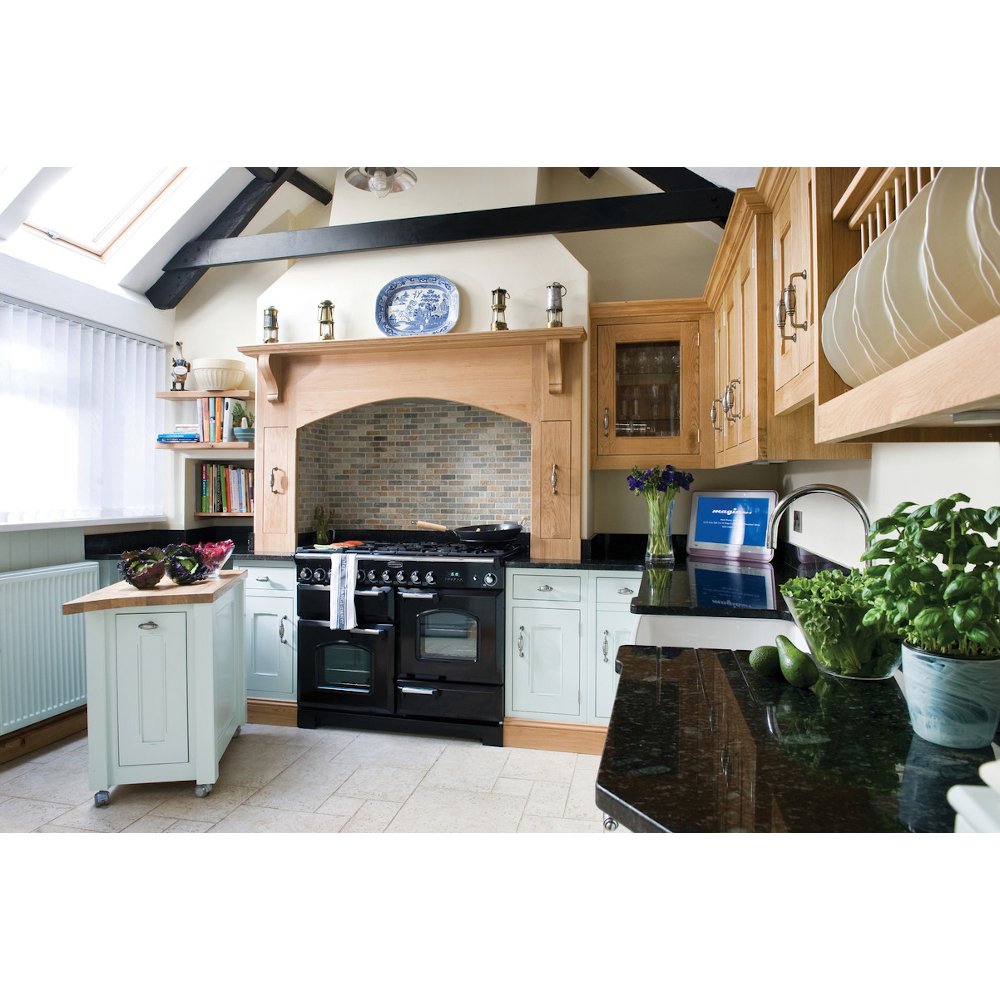 Rangemaster Classic Deluxe CDL110DFFBL/B 110cm Dual Fuel Range Cooker
