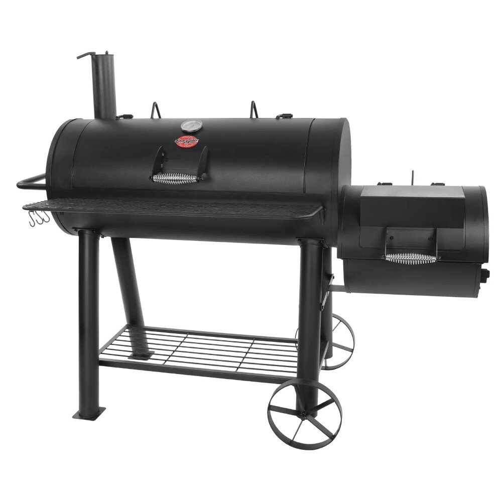 Char-Griller CG30044223 Competition Pro Offset Smoker & Grill, Black