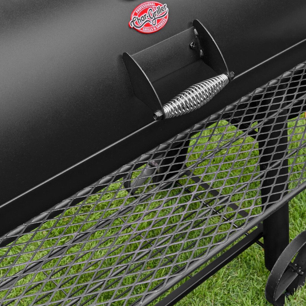 Char-Griller CG30044223 Competition Pro Offset Smoker & Grill, Black