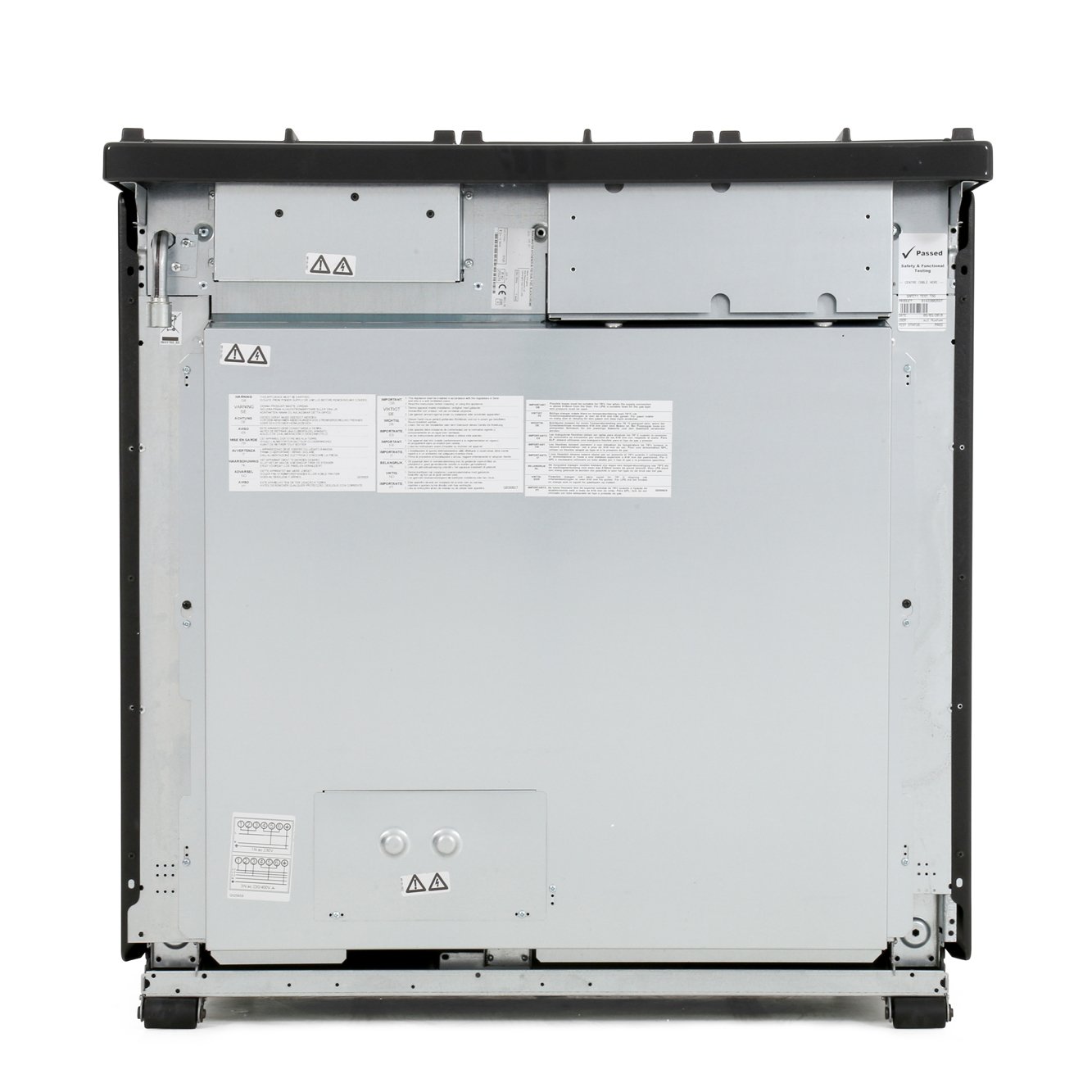 Buy Rangemaster KCH90DFFBL/C Kitchener Gloss Black with Chrome Trim