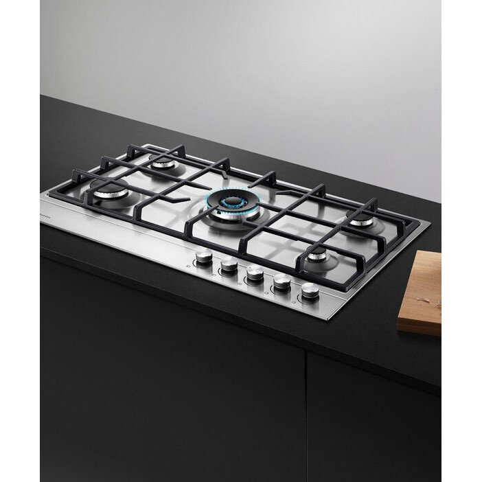 Fisher & Paykel CG905DLPX1 Series 7 90cm LPG Hob, Stainless Steel