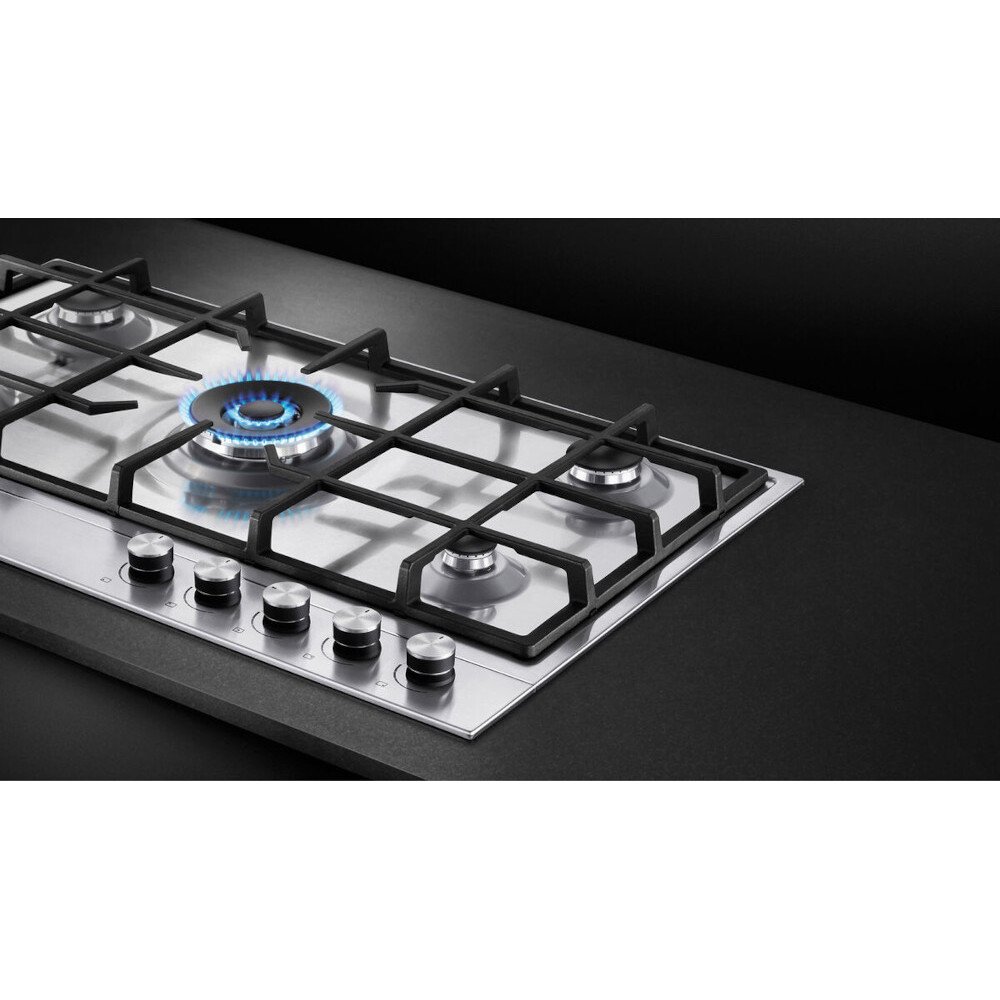 Fisher & Paykel CG905DLPX1 Series 7 90cm LPG Hob, Stainless Steel