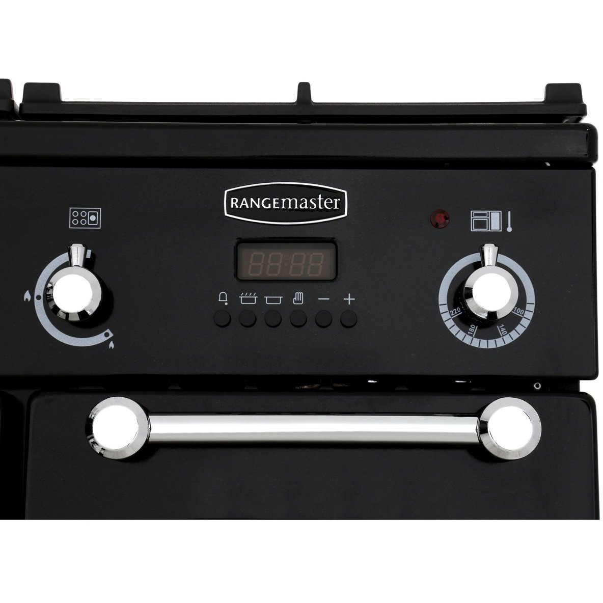 Rangemaster KCH90DFFCR/C 90cm Dual Fuel Range Cooker Kitchener Cream / Chrome, A Rated