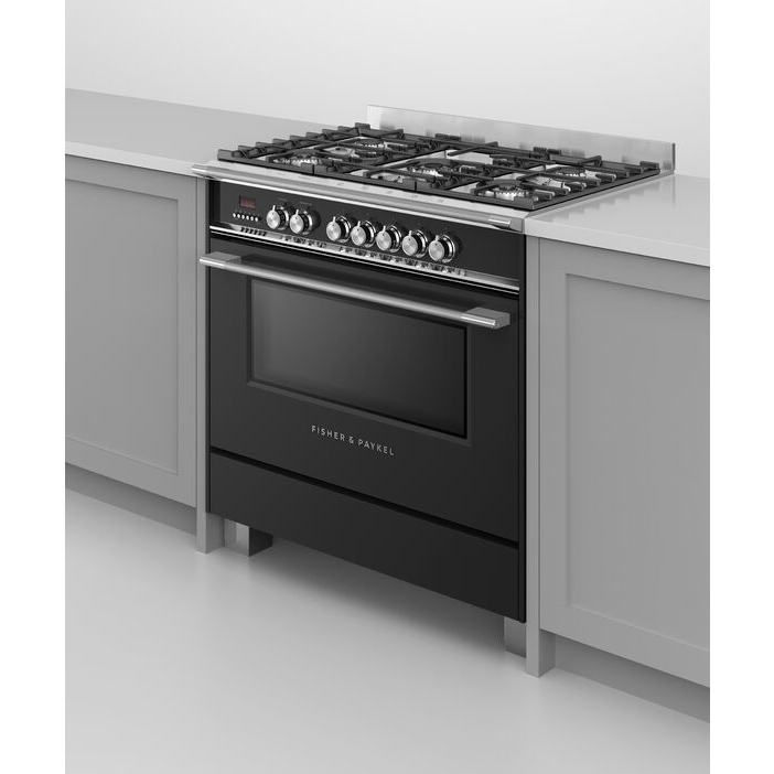 Fisher & Paykel OR90SCG4B1 Series 7 Classic 90cm Dual Fuel Range Cooker, Black, A Rated