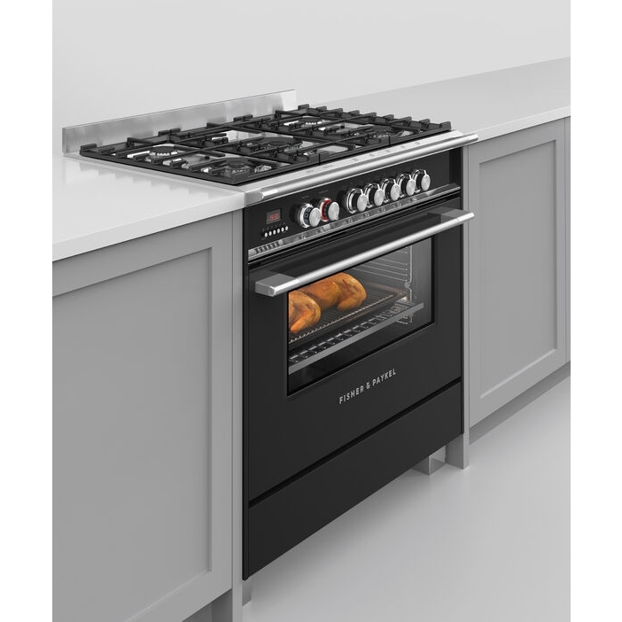 Fisher & Paykel OR90SCG4B1 Series 7 Classic 90cm Dual Fuel Range Cooker, Black, A Rated