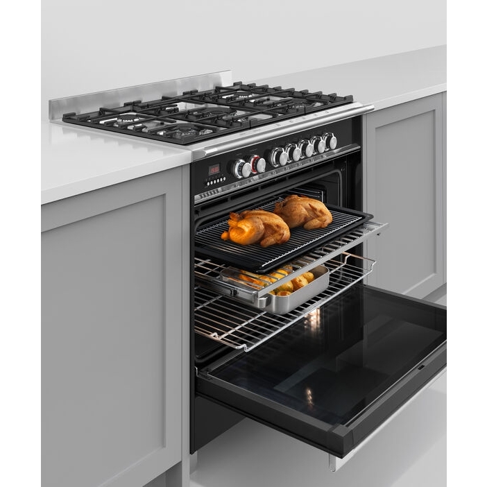 Fisher & Paykel OR90SCG4B1 Series 7 Classic 90cm Dual Fuel Range Cooker, Black, A Rated