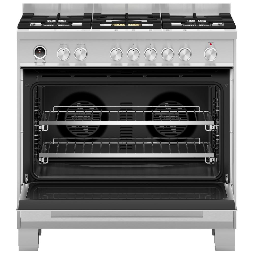 Fisher & Paykel OR90SDG6X1 Series 9 Contemporary 90cm Dual Fuel Range Cooker, Stainless Steel, A Rated