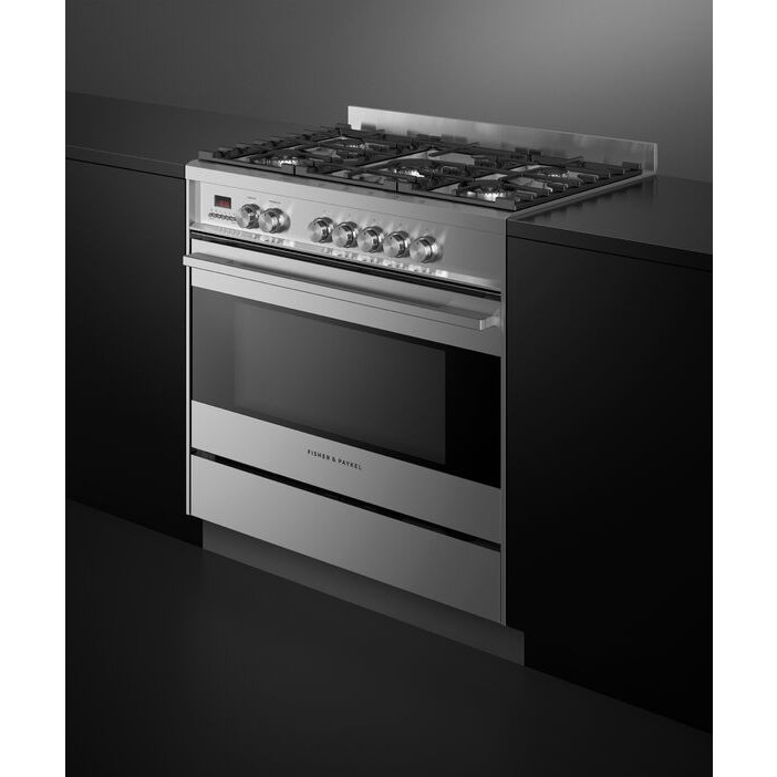 Fisher & Paykel OR90SDG4X1 Series 7 Contemporary 90cm Dual Fuel Range Cooker, Stainless Steel, A Rated