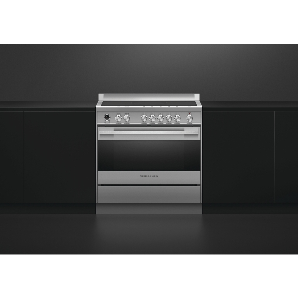 Fisher & Paykel OR90SDI6X1 Series 9 Contemporary 90cm Induction Range Cooker, Stainless Steel, A Rated