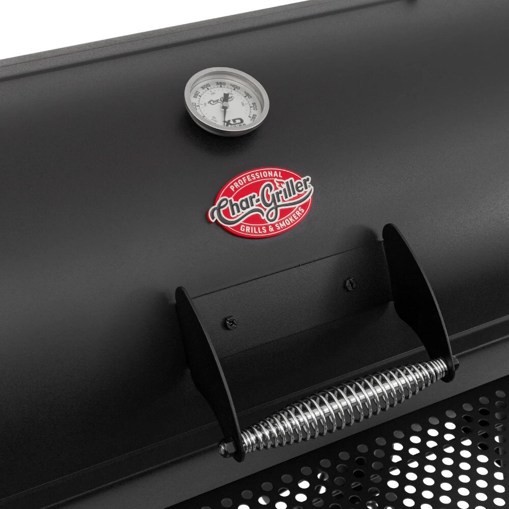 Char-Griller 8250 Grand Champ Offset Smoker & Grill, Black
