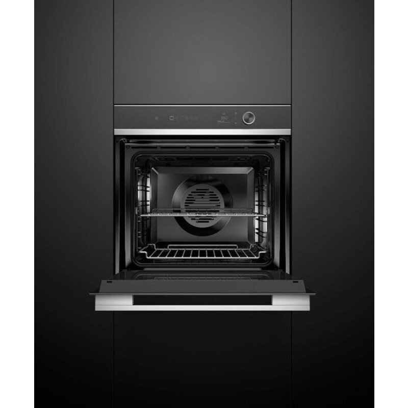 Fisher & Paykel OB60SD13PLX1 Built-In Electric Single Oven with Pyrolytic Cleaning, Black, A Rated