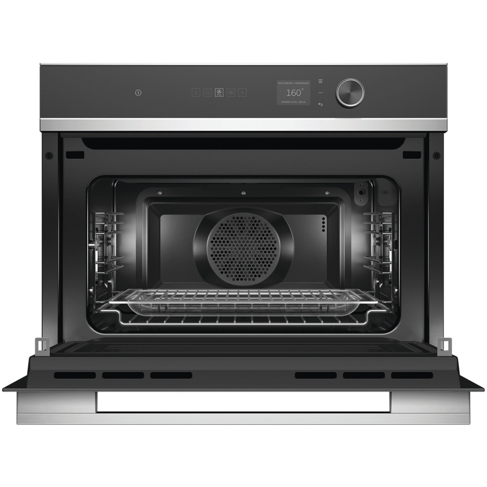 Fisher & Paykel OM60NDLX1 Built-In Combination Microwave Oven, Stainless Steel