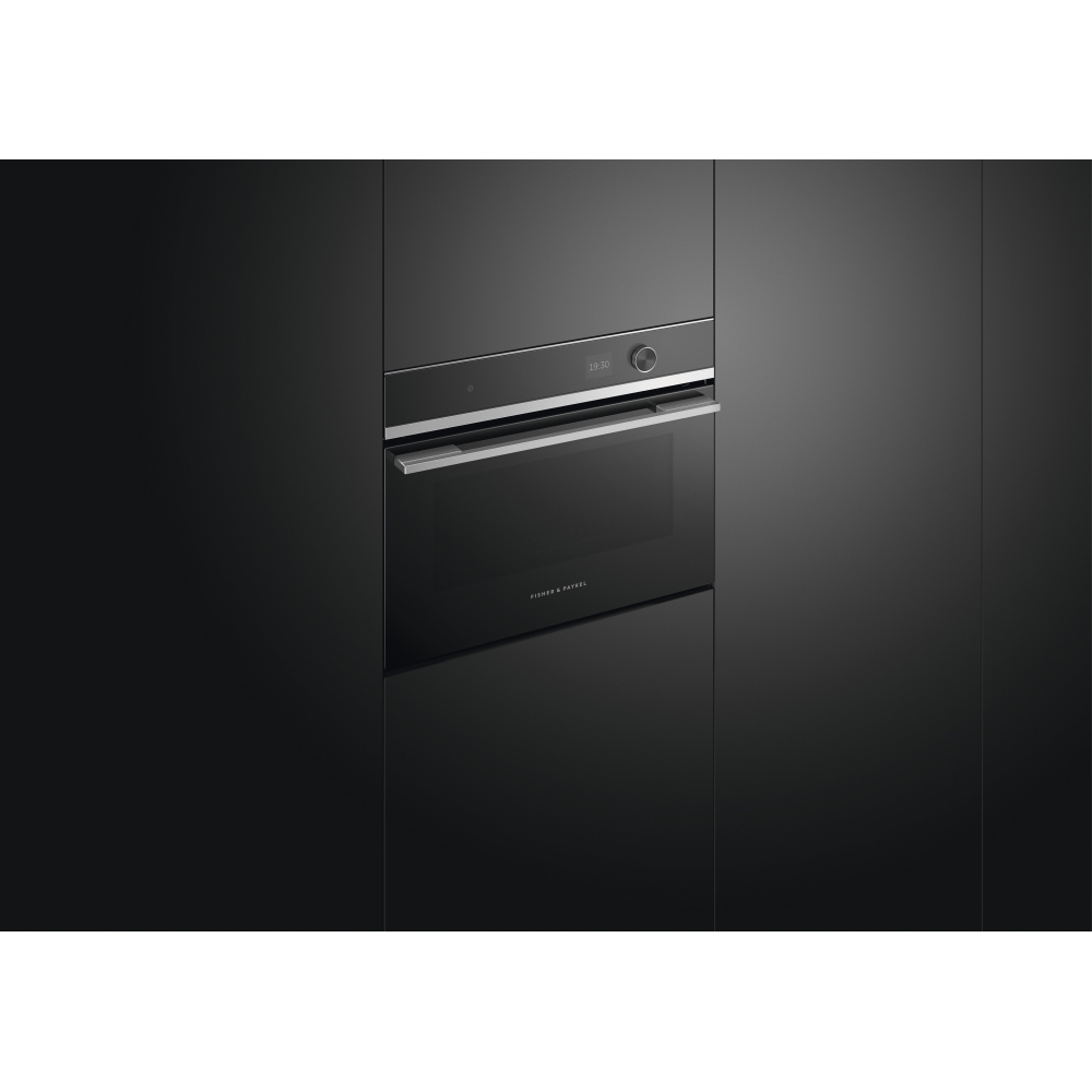 Fisher & Paykel OM60NDLX1 Built-In Combination Microwave Oven, Stainless Steel