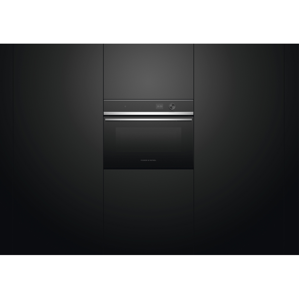 Fisher & Paykel OM60NDLX1 Built-In Combination Microwave Oven, Stainless Steel