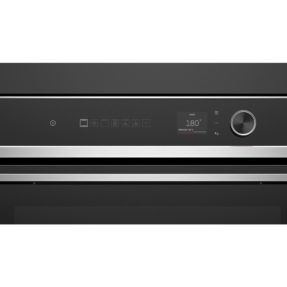 Fisher & Paykel OB60SD11PLX1 Built-In Electric Single Oven with Pyrolytic Cleaning, Black, A Rated