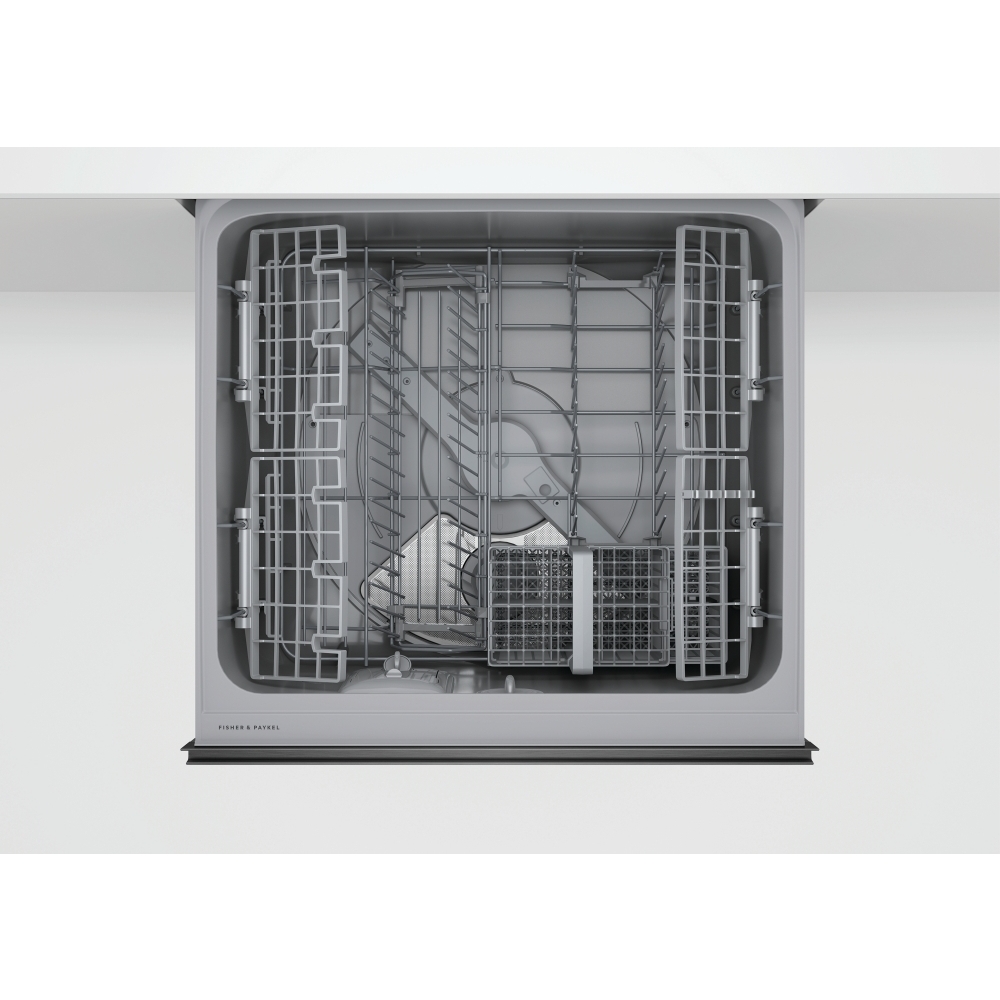 Fisher & Paykel DD60D2HNB9 Series 7 Contemporary Integrated Double DishDrawer&trade; Dishwasher, 12 Place Settings, E Rated