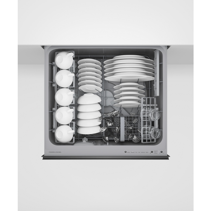 Fisher & Paykel DD60ST4HNB9 Series 9 Contemporary Integrated Tall Single DishDrawer&trade; Dishwasher, 6 Place Settings, F Rated