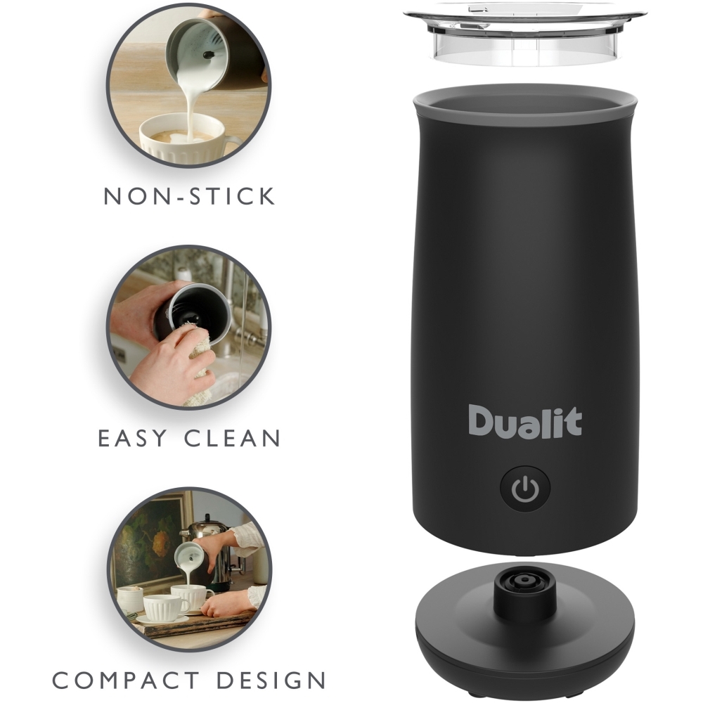Dualit 84140 Hot Chocolate Maker and Milk Frother, Black