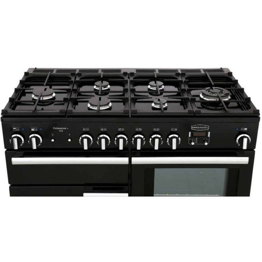 Rangemaster PROP110DFFSS/C 110cm Dual Fuel Range Cooker Professional Plus Stainless Steel / Chrome, A Rated