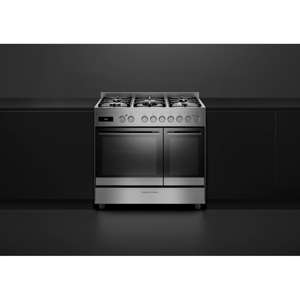 Fisher & Paykel OR90L7DBGFX2 90cm Dual Fuel Range Cooker, Stainless Steel, A Rated