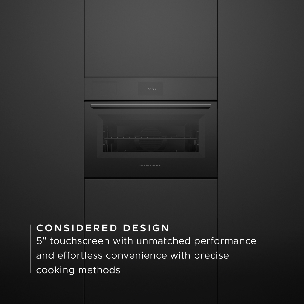 Fisher & Paykel OS60NAMVTB5 Steam Oven, Black, A Rated