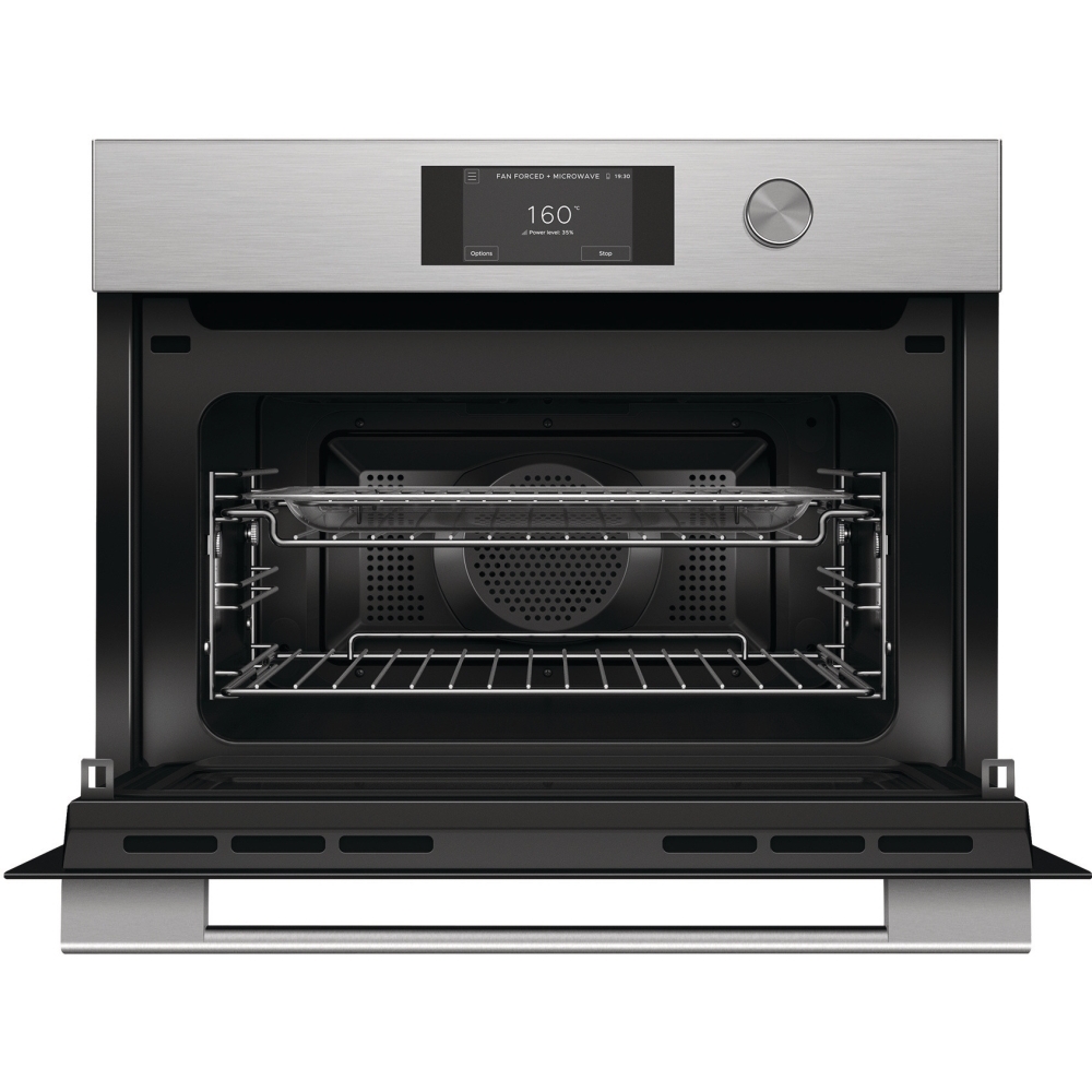 Fisher & Paykel OM60NCTDX5 Built-In Combination Microwave Oven, Silver