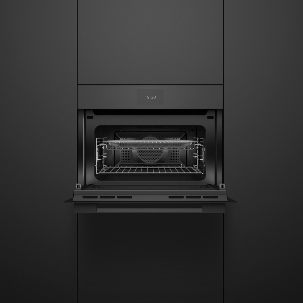 Fisher & Paykel OM60NMTB5 Built-In Combination Microwave Oven, Black