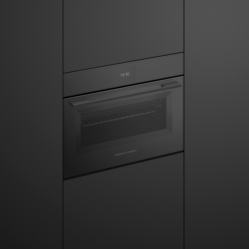Fisher & Paykel OM60NMTB5 Built-In Combination Microwave Oven, Black
